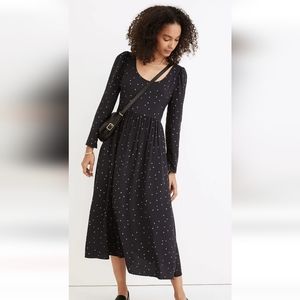 Madewell Alicia Scoop Neck Long Sleeve Dress Size 6